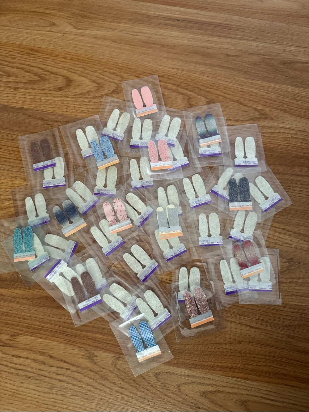 Assorted Color Street Twosies. Glitter & Patterned Nail Tabs bundle of 45